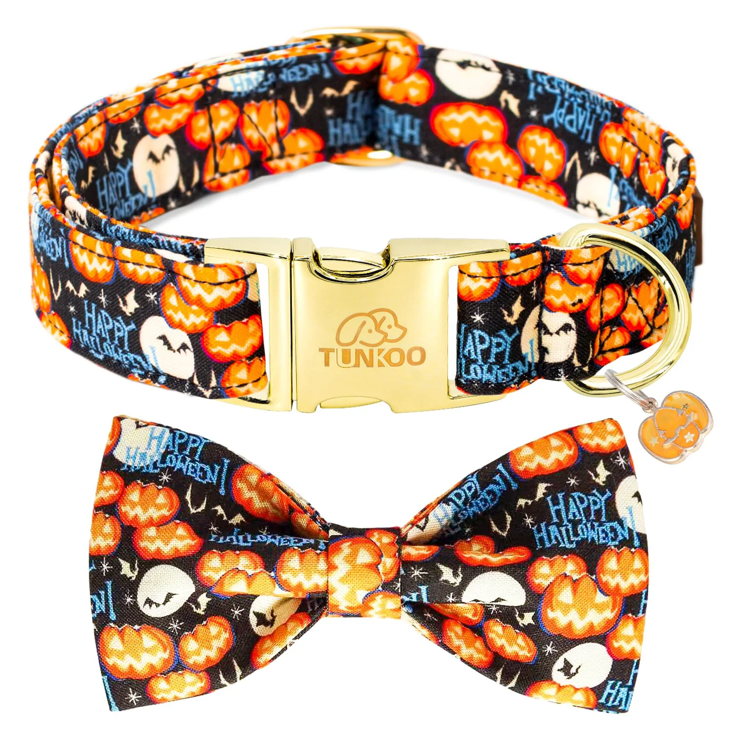Powerful Tunkoo Halloween Dog Collar with Pumpkin – Durable Adjustable Stylish Small Medium Large Exceptional