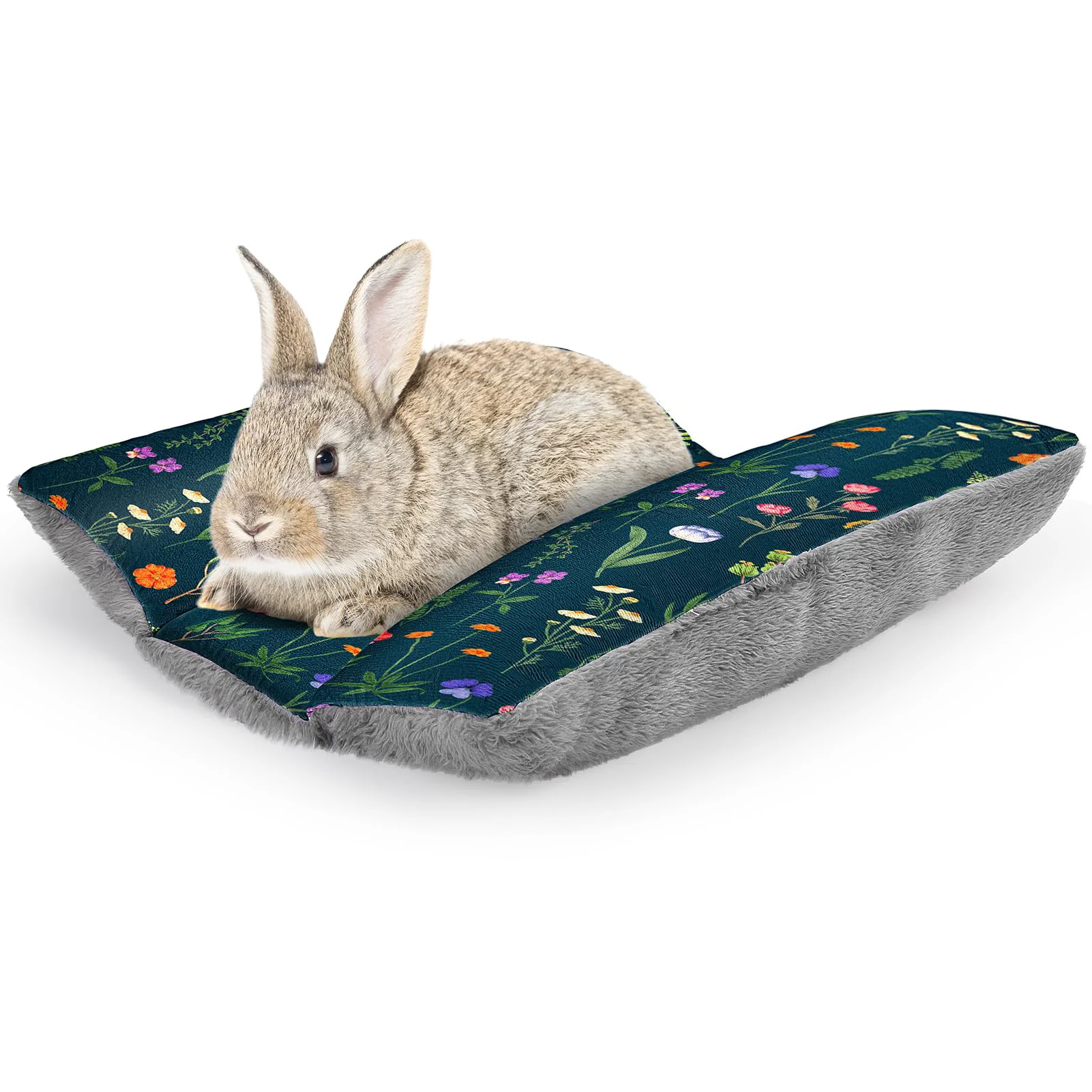 Premium Material Hedgeink Rabbit Bed 15x14 Thickened Soft Plush Pet Bed – Double-Sided Washable Small Animal Cushion High-End