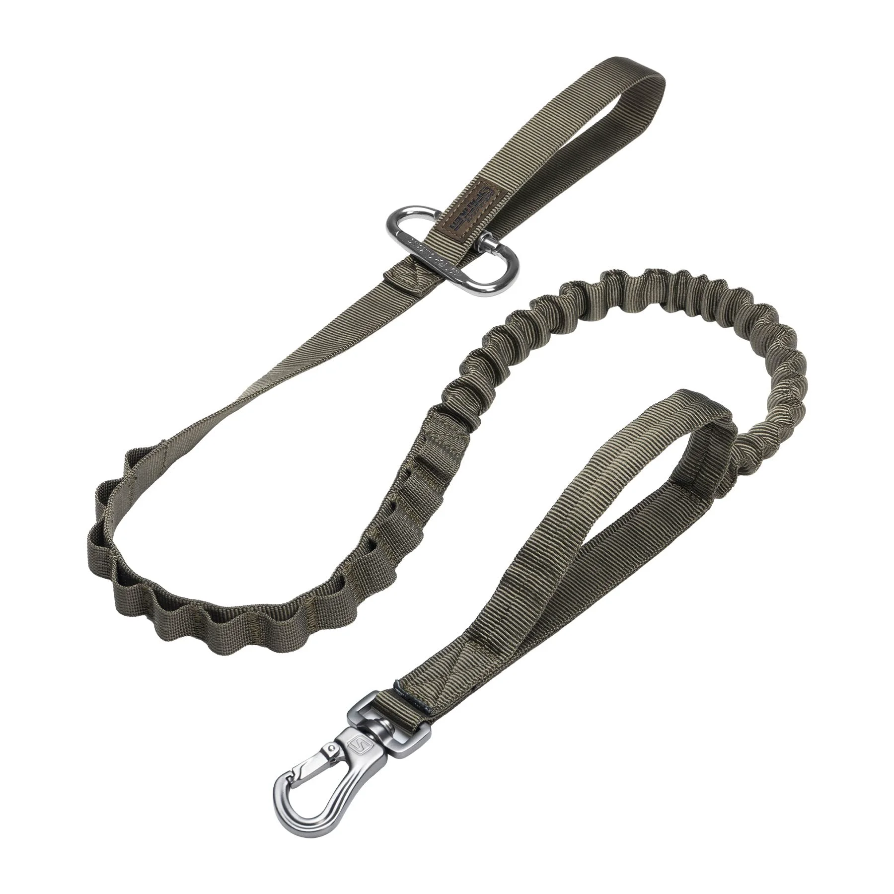 Contemporary Excellent Elite Spanker Tactical Bungee Dog Leash – Dual-Handle Elastic Training Lead Ranger Green Smooth