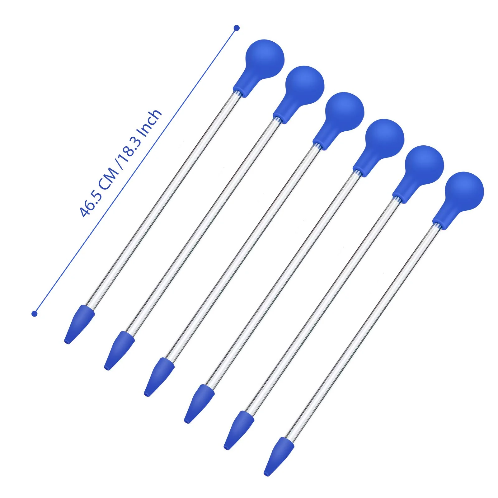 Innovative Aquarium Choice Coral Feeder Long Syringe Tube – 6x 46.5cm SPS HPS Marine Reef Tool Traditional
