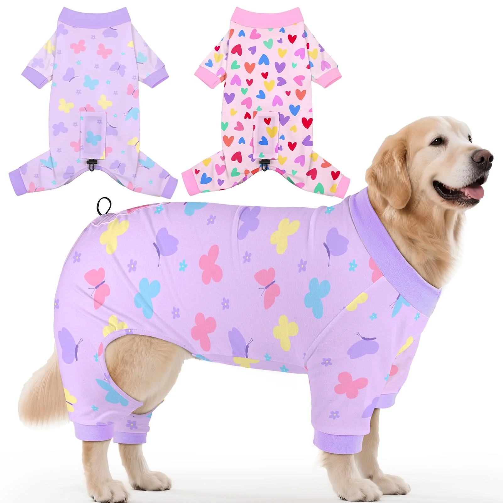 Efficient Glittme 2PACK Dog Pajamas - Soft Breathable PJs for Small to XXXL Dogs 2-Pack Prestigious