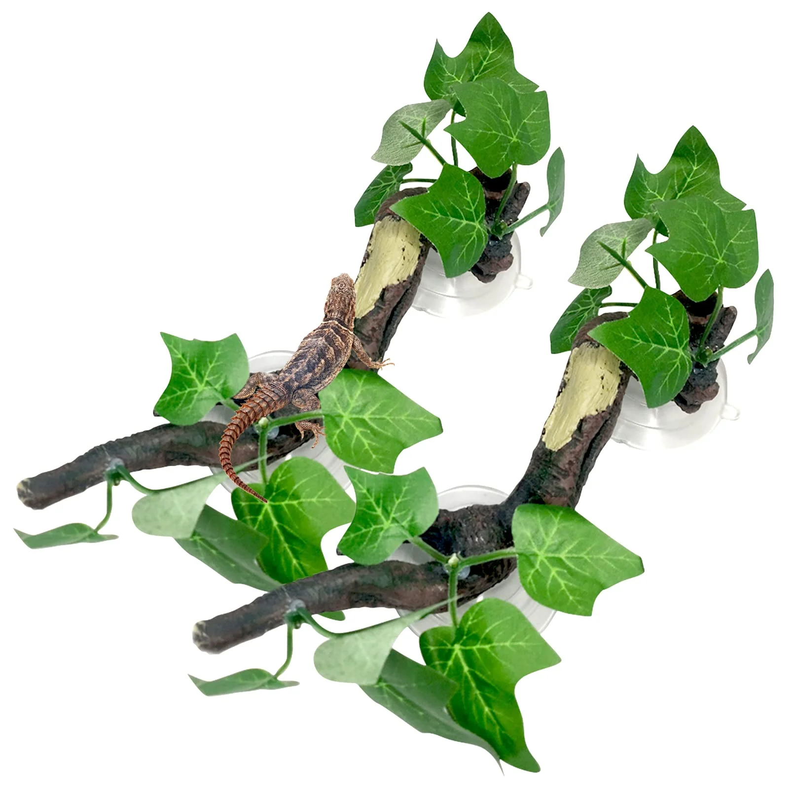 First-Class Fhiny 2-Pack Reptile Corner Branch - Resin Climb Tree Decor for Terrariums Top-Quality