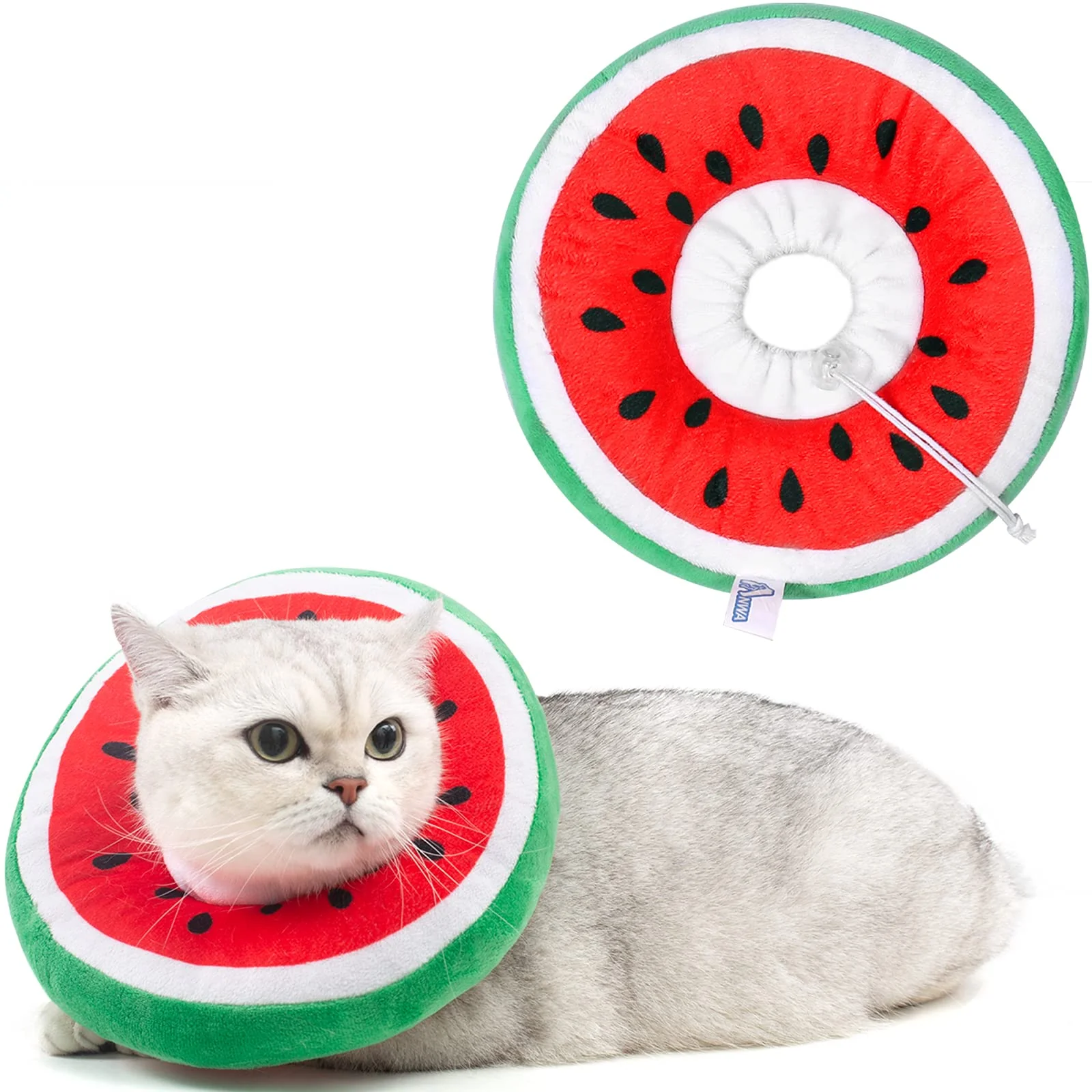 Official ANWA Adjustable Cat Cone Collar — Soft Donut Recovery Collar for Cats Small Dogs Easy-to-Use