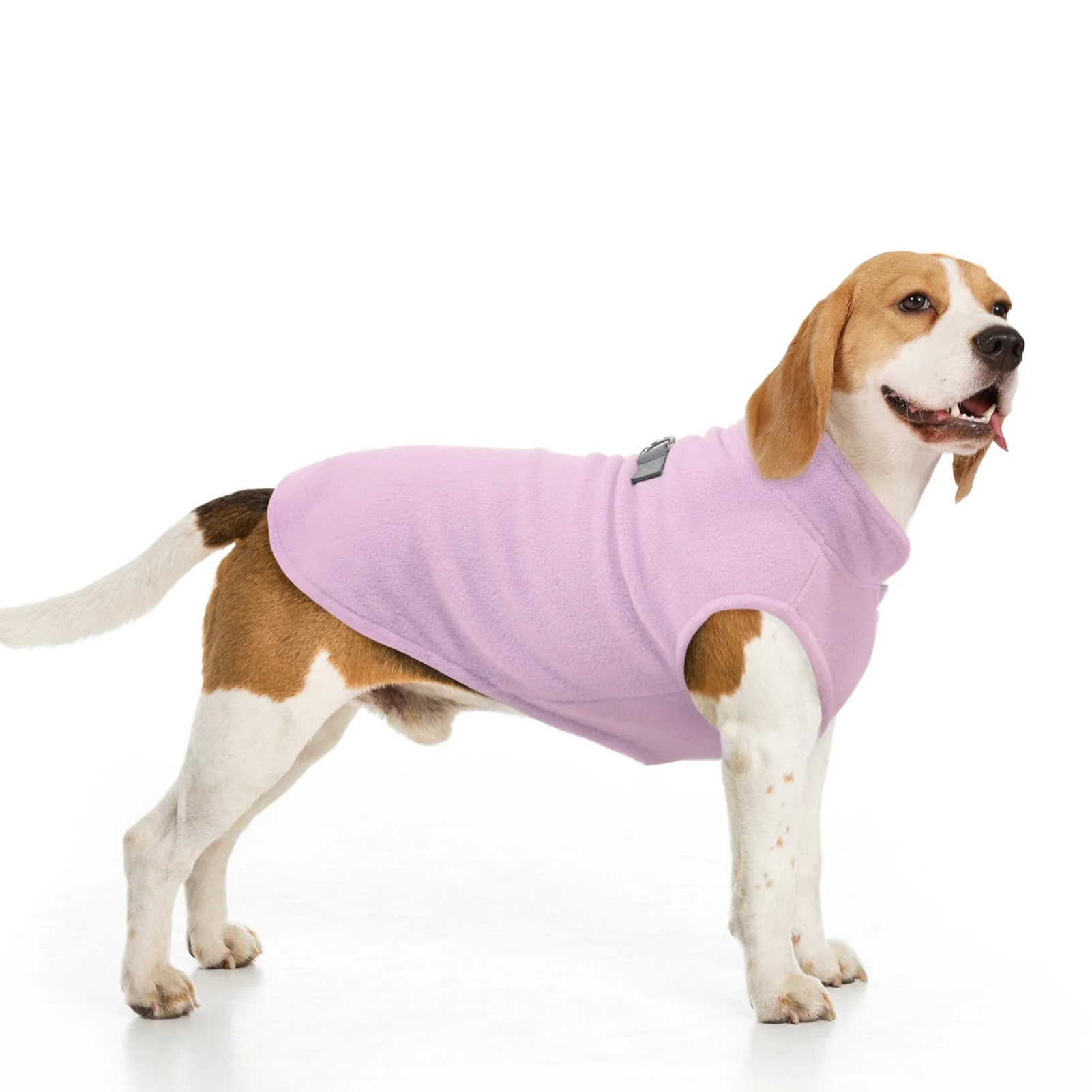 Original BEAUTYZOO Small Dog Fleece Vest Winter Jacket with D-Ring Leash Attachment – Pink XL Certified