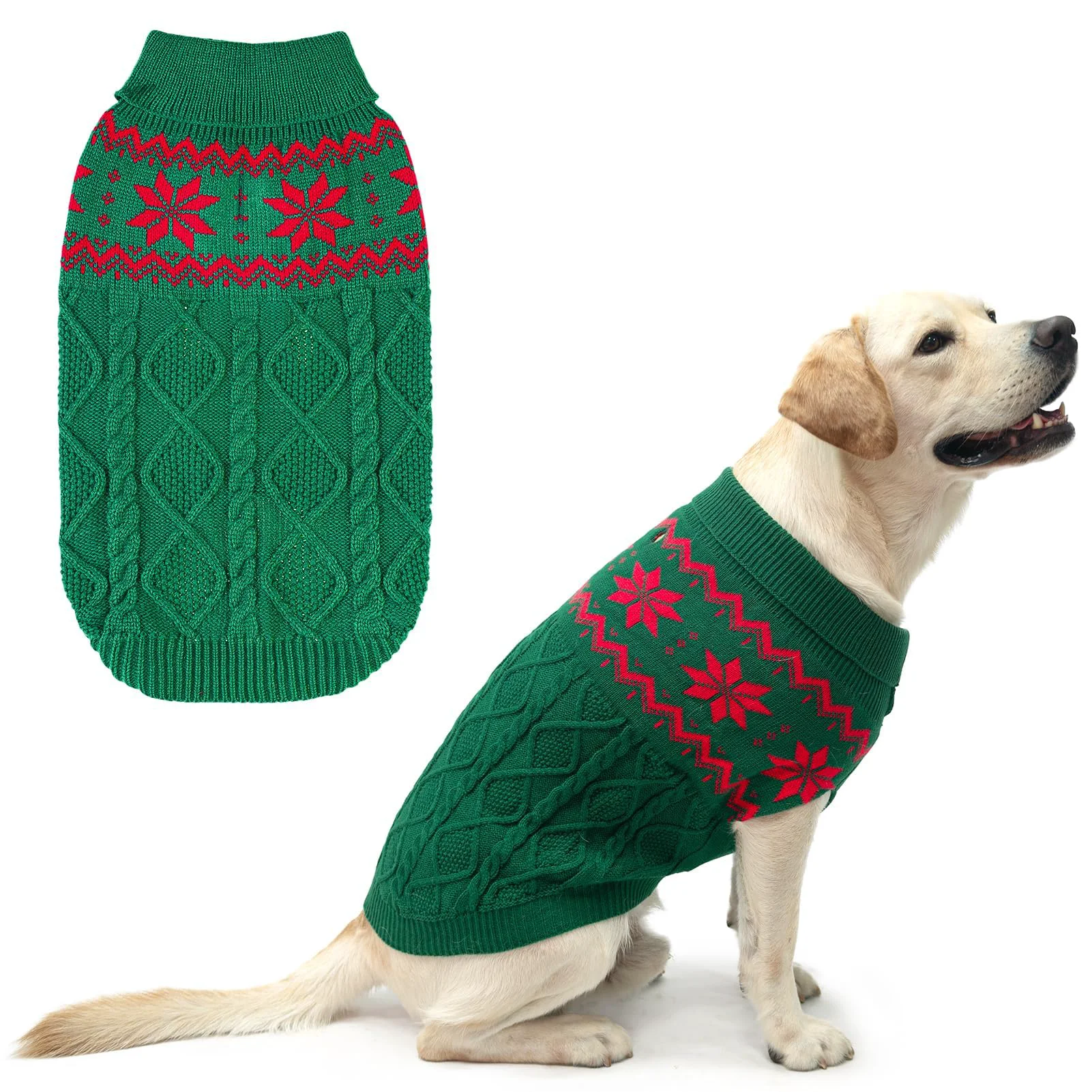 Selected SCIROKKO Warm Winter Pink Dog Sweater – Soft Knit Coat for Small to XL Dogs First-Class