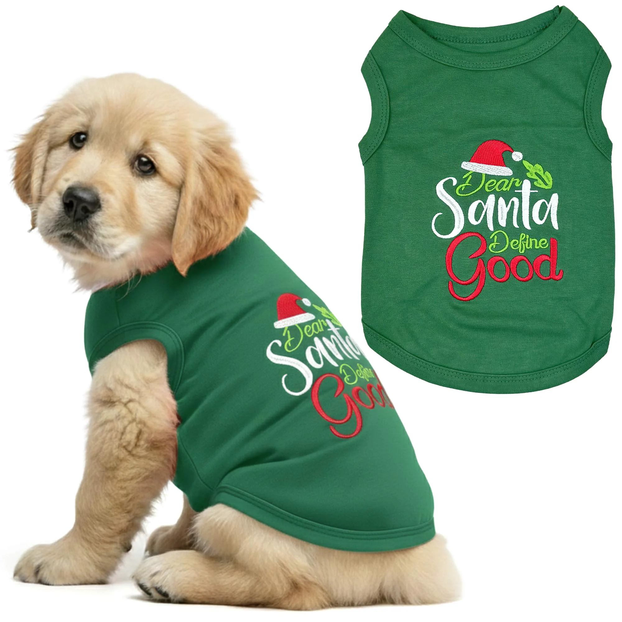 Classic Parisian Pet Dear Santa Define Good Dog Shirt Smooth