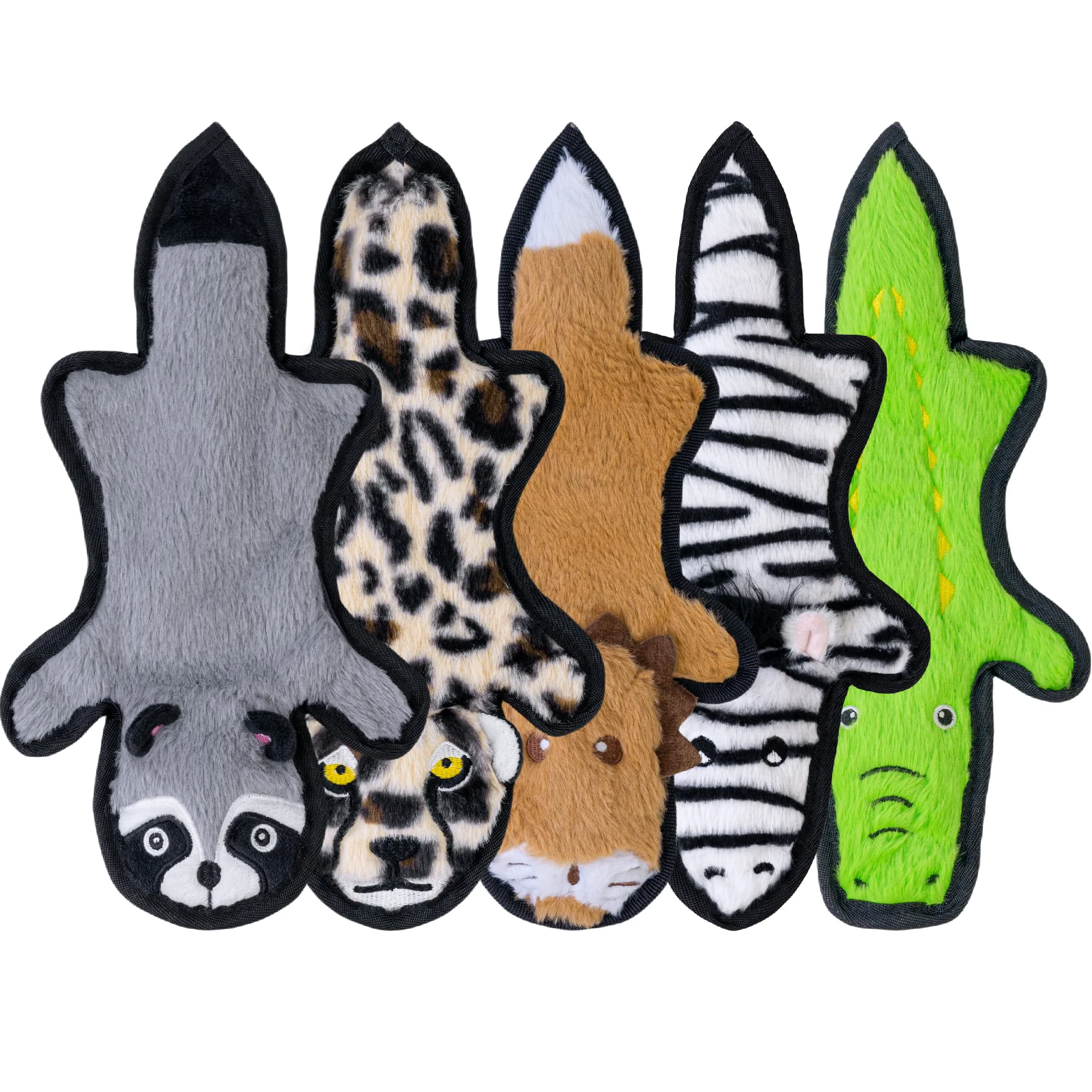 Original Design SHARLOVY No Stuffing Dog Toys – 6-Layer Durable Crinkle Squeaky Chews for All Breeds Safe