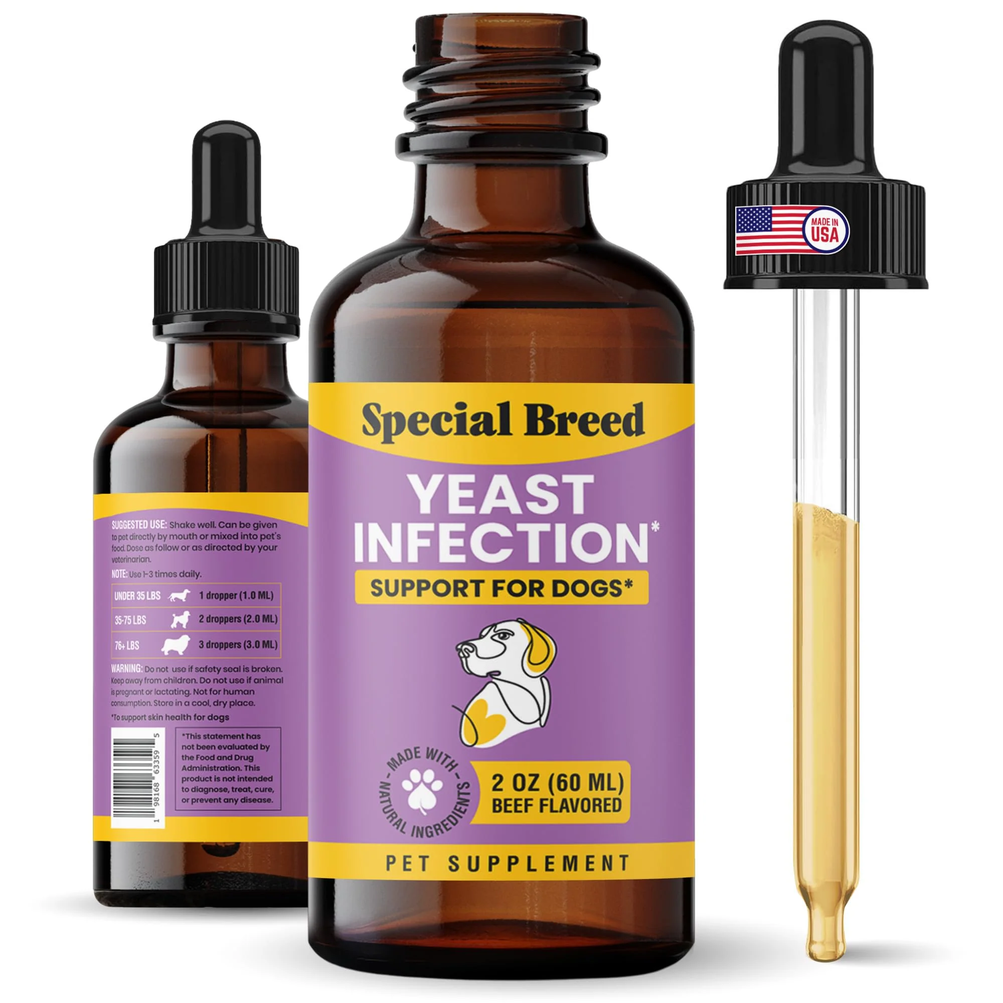 Prestigious Special Breed Yeast Infection Treatment for Dogs — Soothing Itch Relief 2 oz Expertly Made