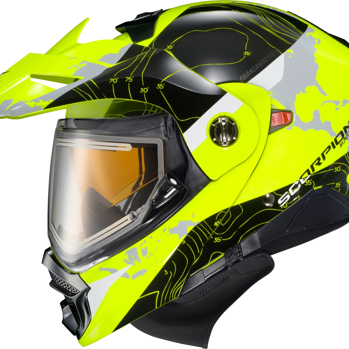 Practical Exo At960 Cold Weather Helmet Topographic Hi Vis Lg Electr Expertly Made