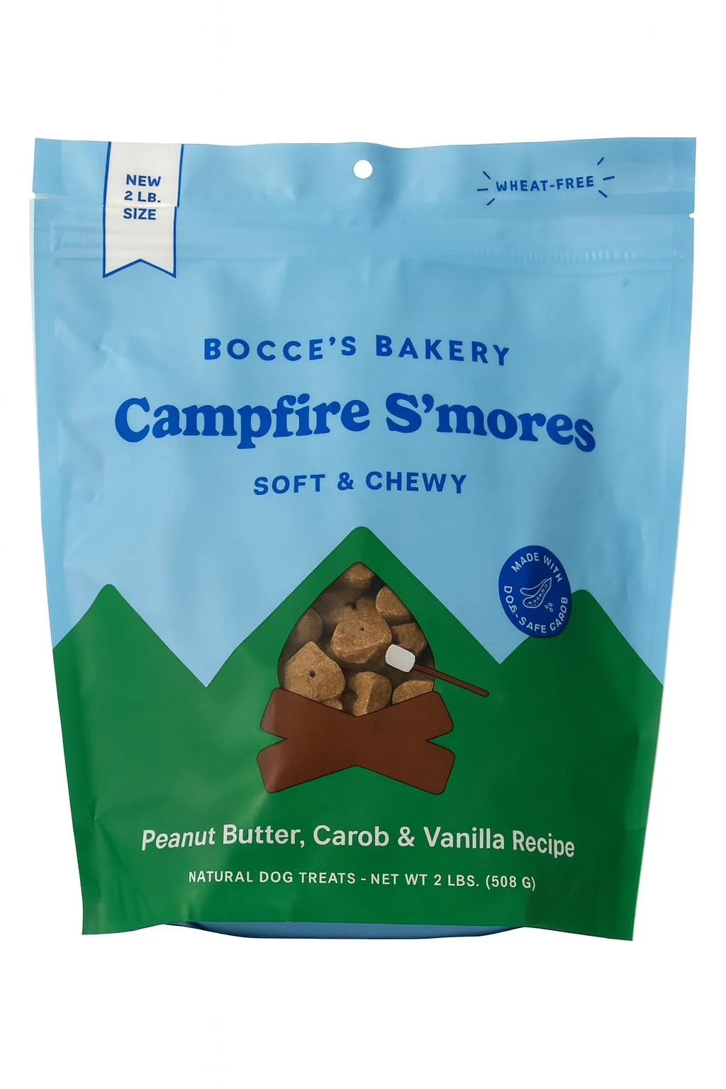 Original Becccac's Campfire S'Mores Dog Treats – Soft Chewy 32 oz Made in USA Proven
