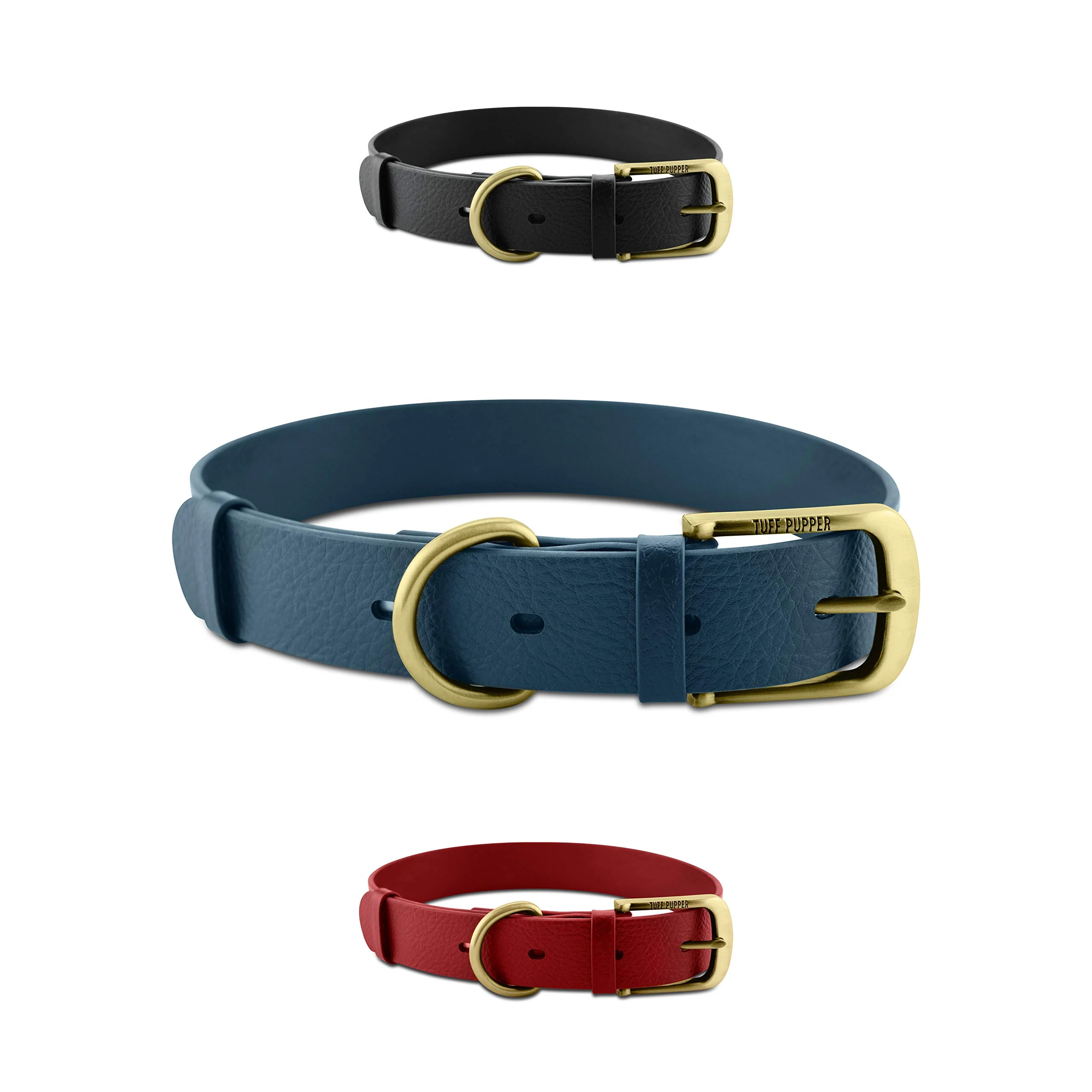 Superior Tuff Pupper Classic Heavy Duty Dog Collar Waterproof Odor-Proof All-Metal Hardware Environmentally Friendly