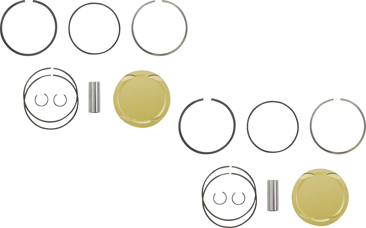 Unique JE PISTONS Piston Kit - 93.00 mm - 10.5 1 CR - Polaris RZR XP1000 General 1000 RS1 379455 Effective
