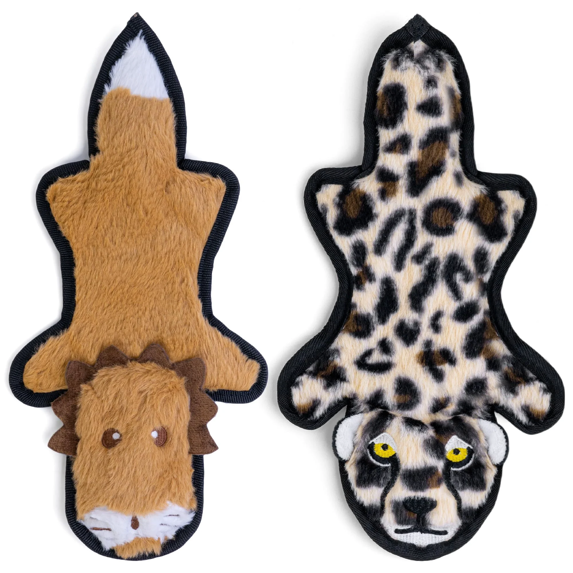 Comfortable SHARLOVY No Stuffing Dog Toy Crinkle Squeaky Durable Chew for Aggressive Chewers 3 Sizes 6-Layer Build Environmentally Friendly