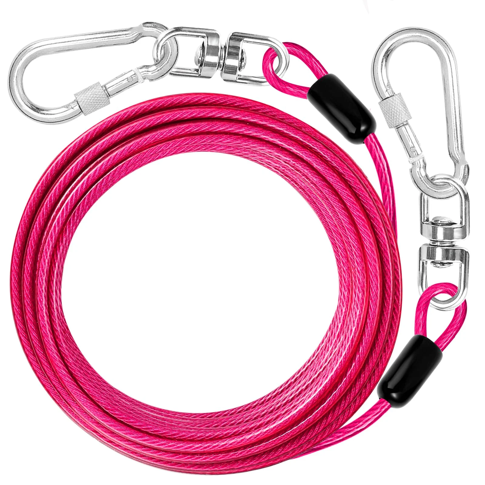 Specialty jenico Dog Tie Out Cable – 20 ft Heavy-Duty Outdoor Dog Lead Up to 500 lbs Proven