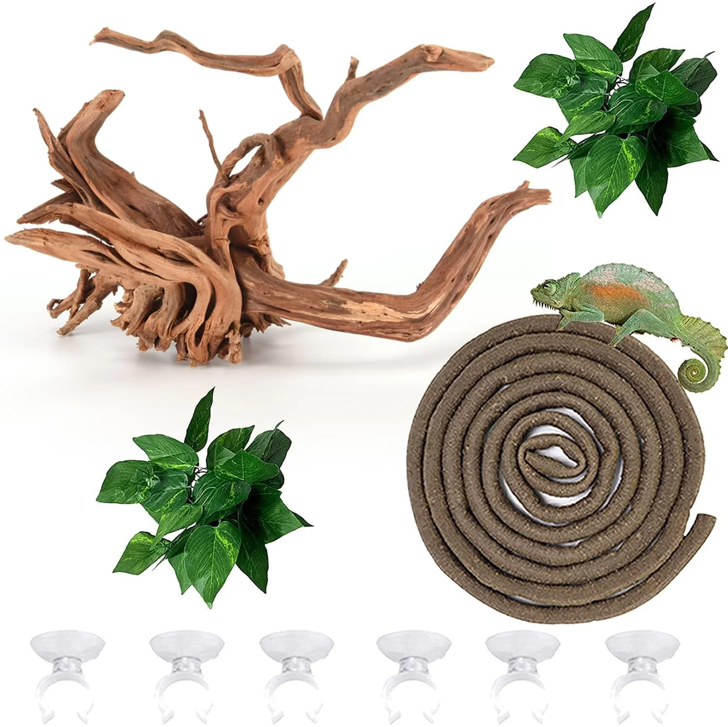 Prestigious Kathson Spider Wood Driftwood with Bendable Vine for Reptile Aquarium Decor Unique