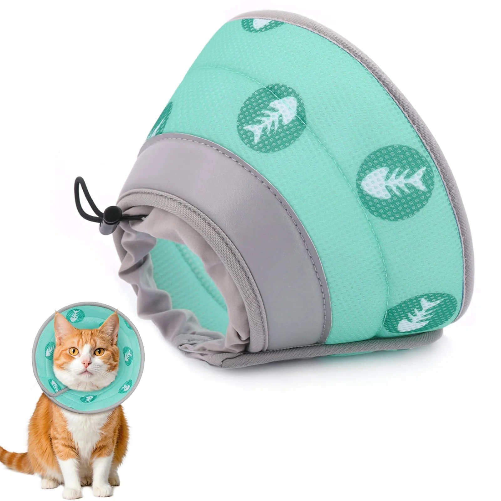 Healthy Toptakeit Cat Cone Collar - Soft Elizabethan Collar for Surgery Recovery Adjustable for Small Large Cats World-Class
