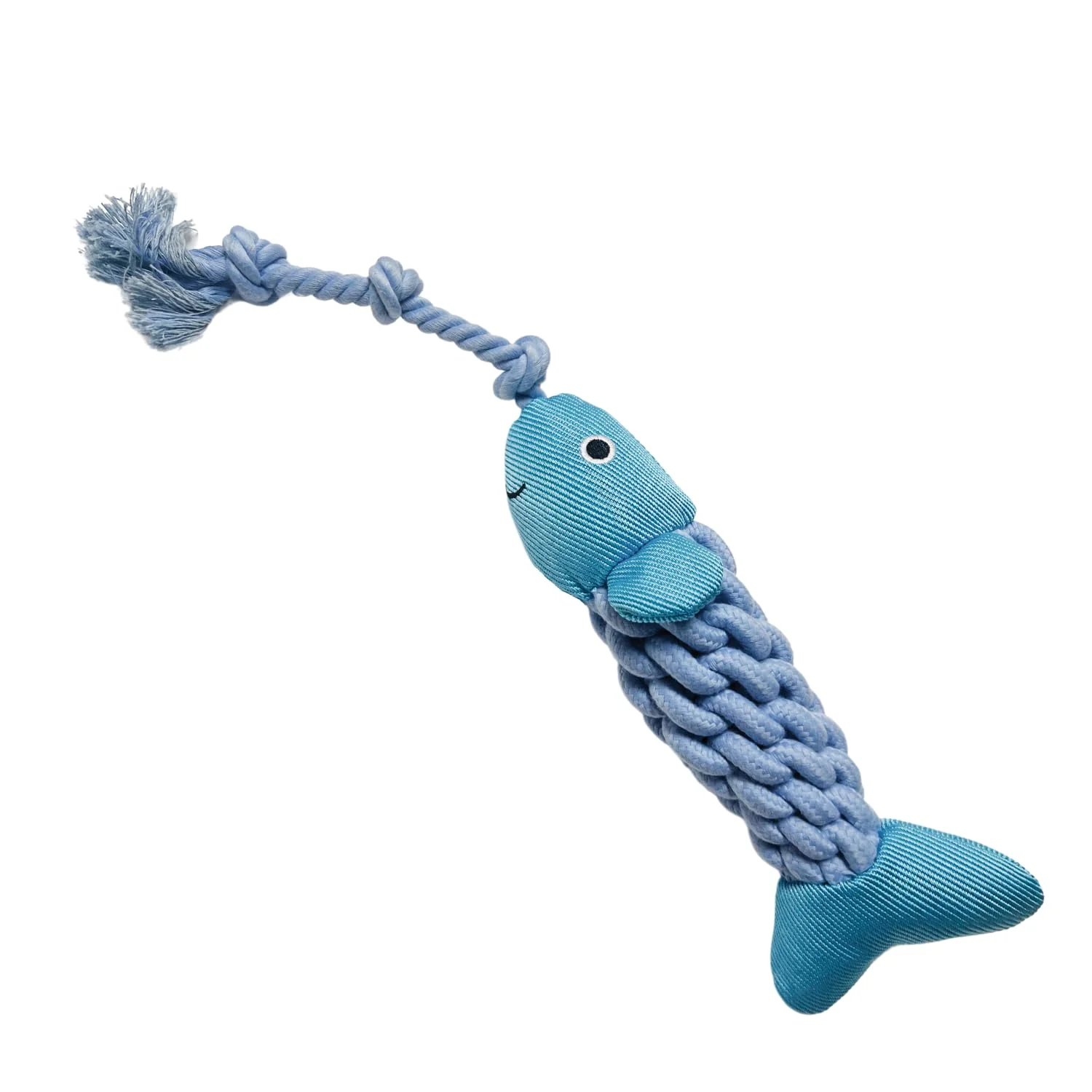 Efficient HappyDoggys Fish Dog Toy with Rope – Squeaky Durable Chew Toy for All Breeds Recyclable