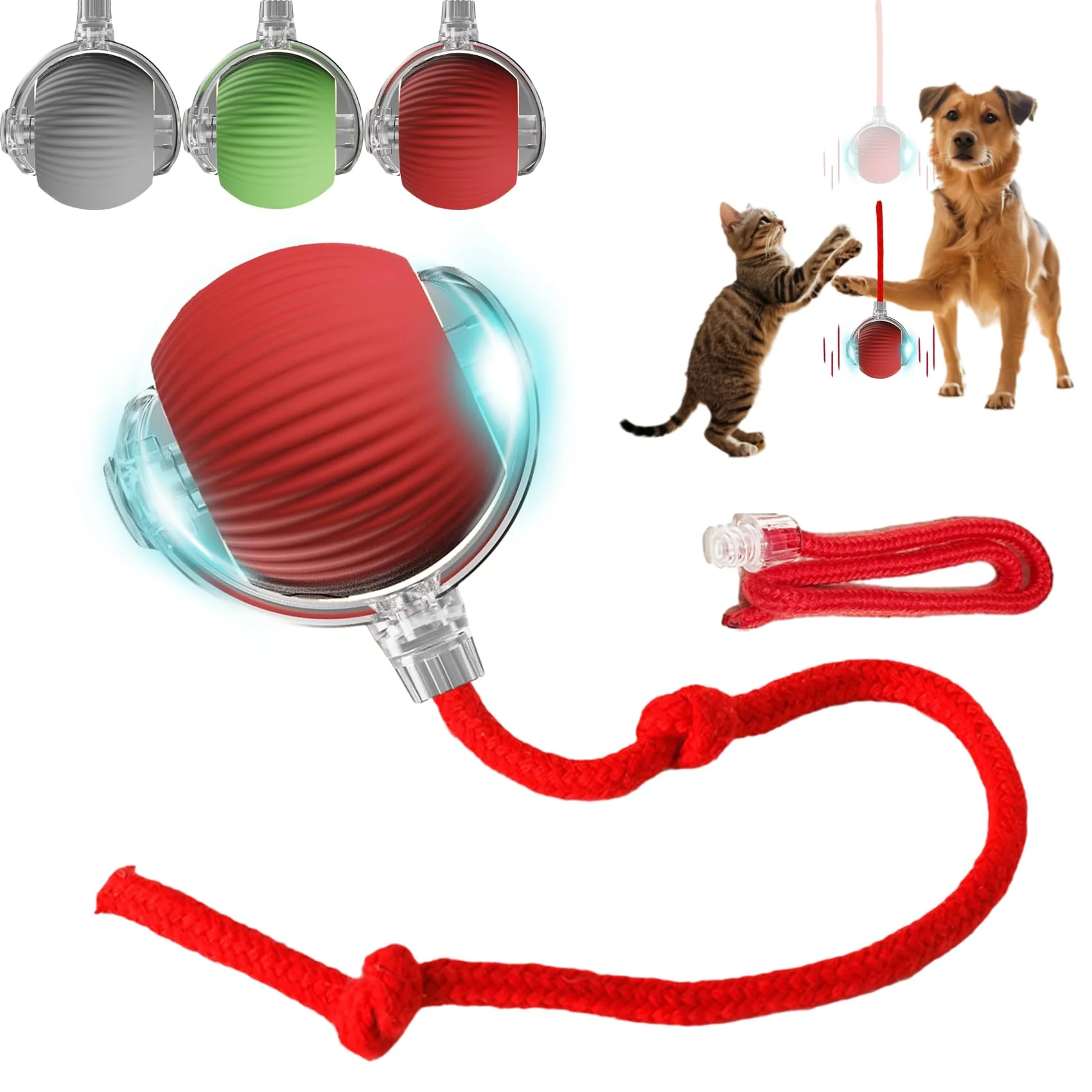 Fast Interactive Dog Cat Toy Ball – Automatic Moving Rechargeable Enrichment Ball Fine Crafted
