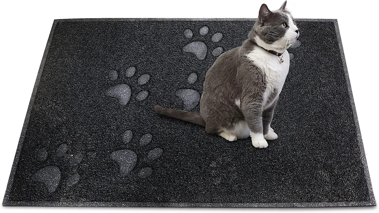 Original Design Andalus Large Cat Litter Mat – Waterproof Non-Slip Easy-Clean 30 x 18 Pack of 1 Black Quality