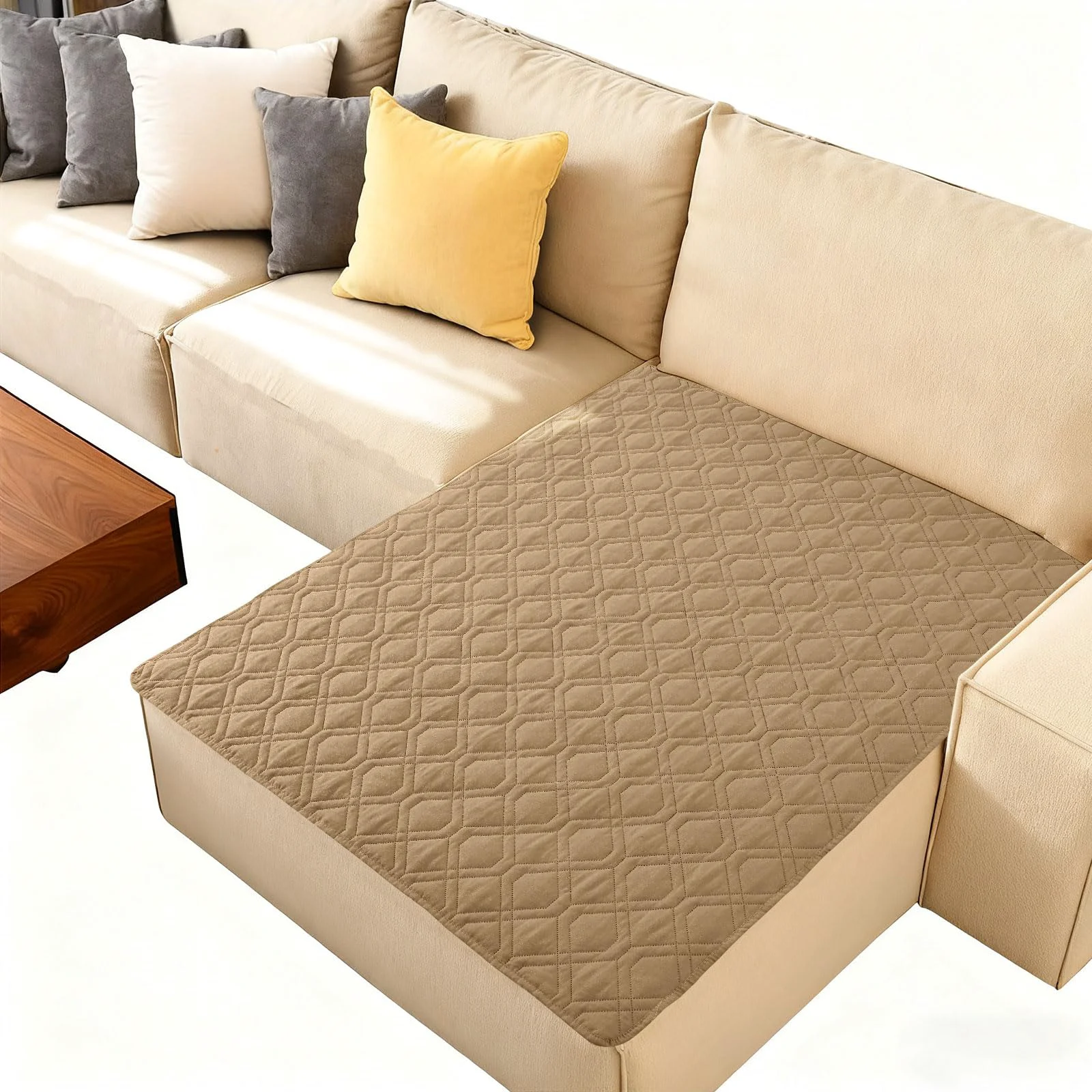 High-Quality hyha Waterproof Dog Bed Blanket — Reversible Washable Couch Cover 40x50 Camel Beige Secure