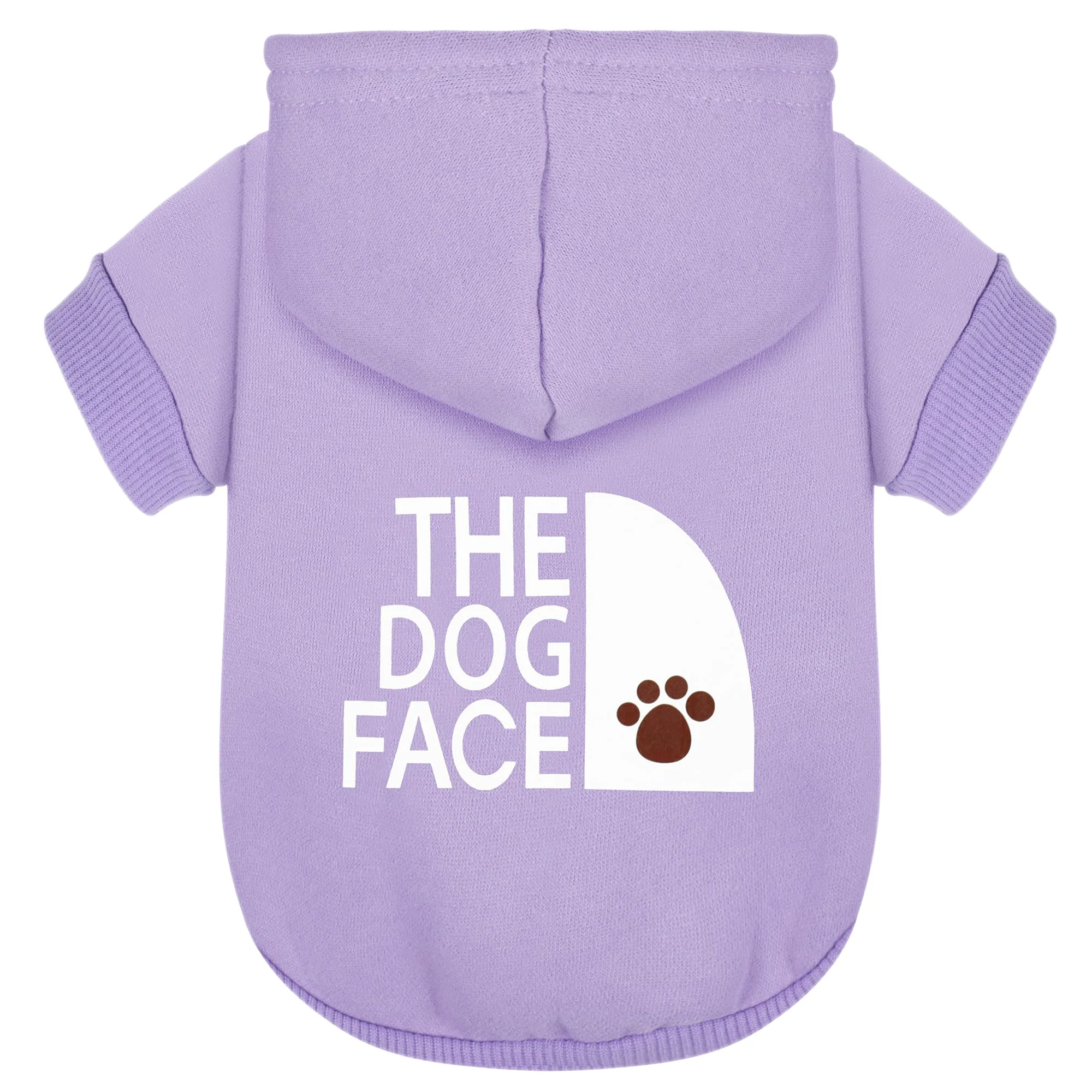 Luxury Paiaite Purple Chihuahua Dog Hoodie – The Dog Face Print Warm Cozy Sweater Coat for Small Dogs 3XL Sophisticated