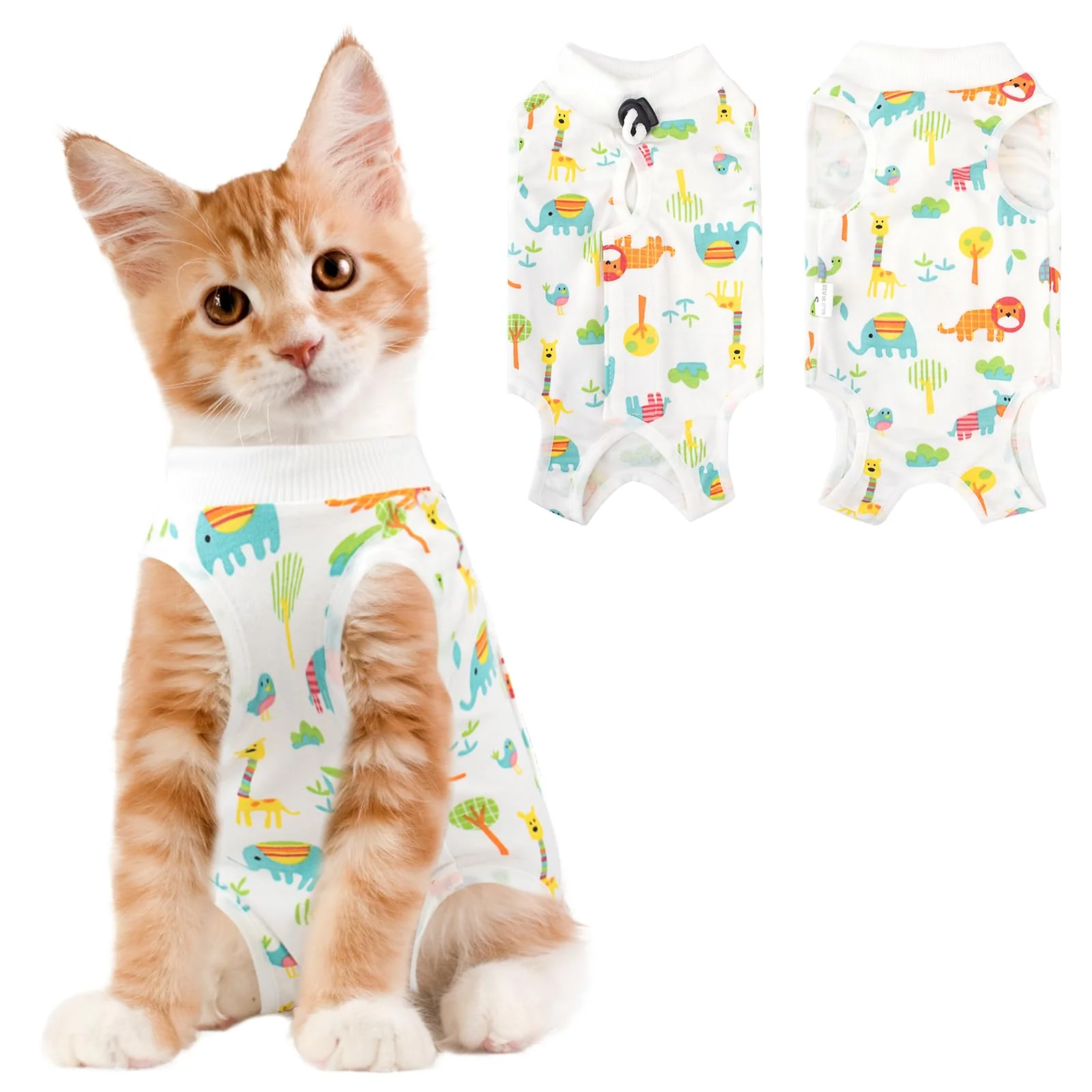 Soft Coppthinktu Cat Recovery Suit – Post-Surgery Breathable Onesie World-Class
