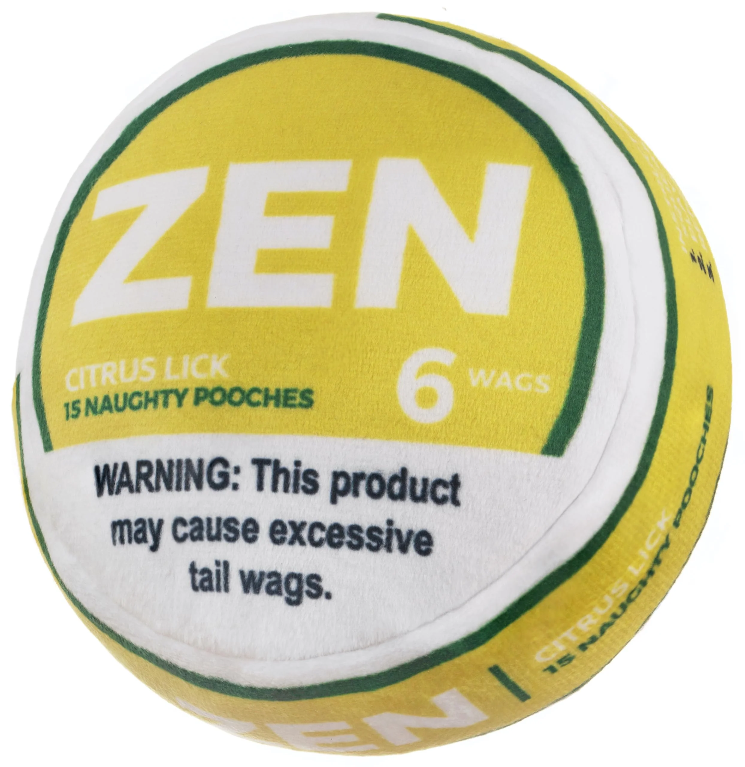 Practical Nestpark Zen Pupper Deckies Parody Dog Toy – Plush Squeaky Crinkle Citrus Lick Specialty