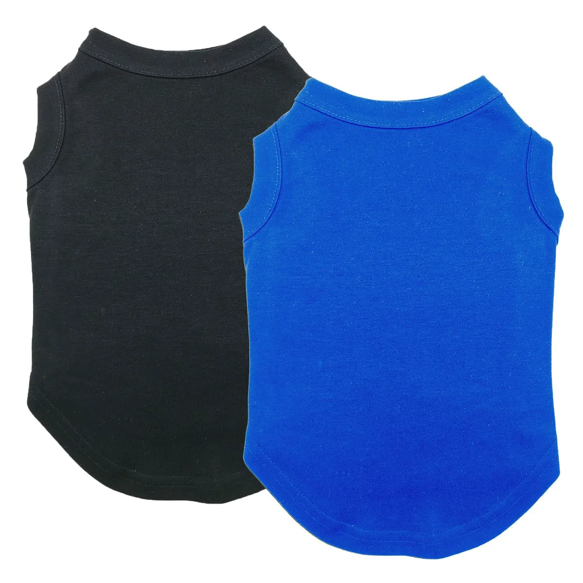Modern Chol Vivi Dog Clothes — 2pcs Soft Cotton T-Shirts for All Dog Sizes Blue Black L Clean