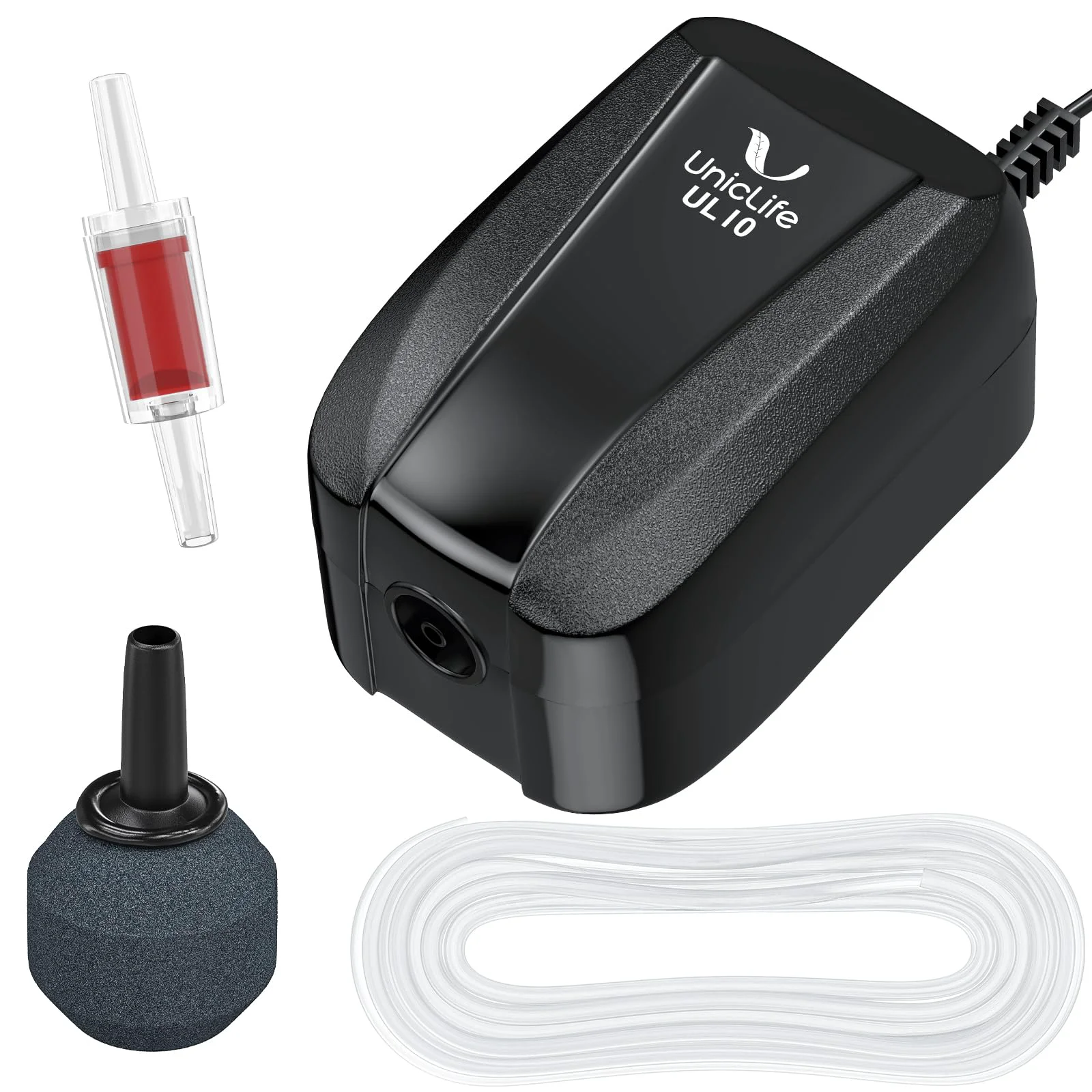 Modern Uniclife Pawfly Aquarium Air Pump 20 GPH Ultra-Quiet Oxygenation for Tanks Up to 5 Gallons Recyclable