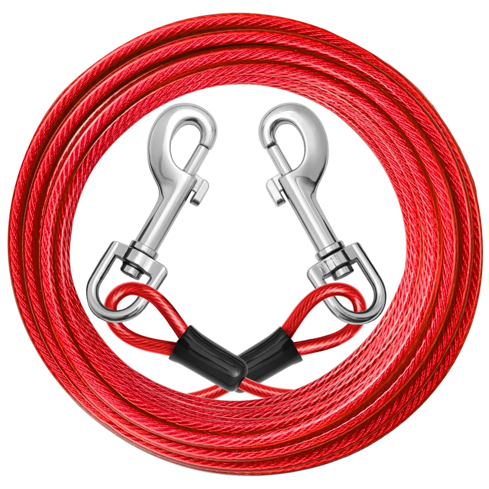 Selected Jenico Dog Tie Out Cable 25ft – Heavy-Duty Reflective Steel Tie-Out for Yard Outdoors Consistent