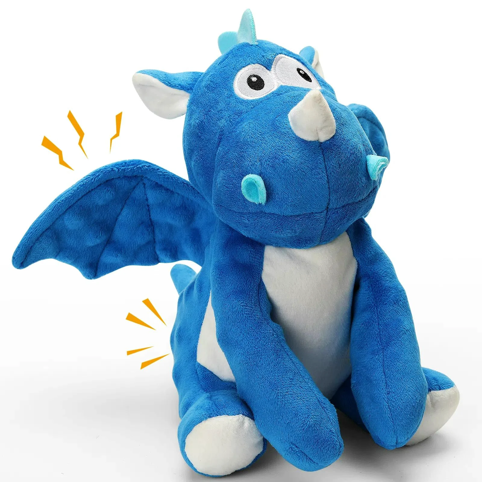 Proven loncoldy Plush Dog Toys – Tough Chew Squeaky Crinkle Dinosaur for All Breeds Prestigious