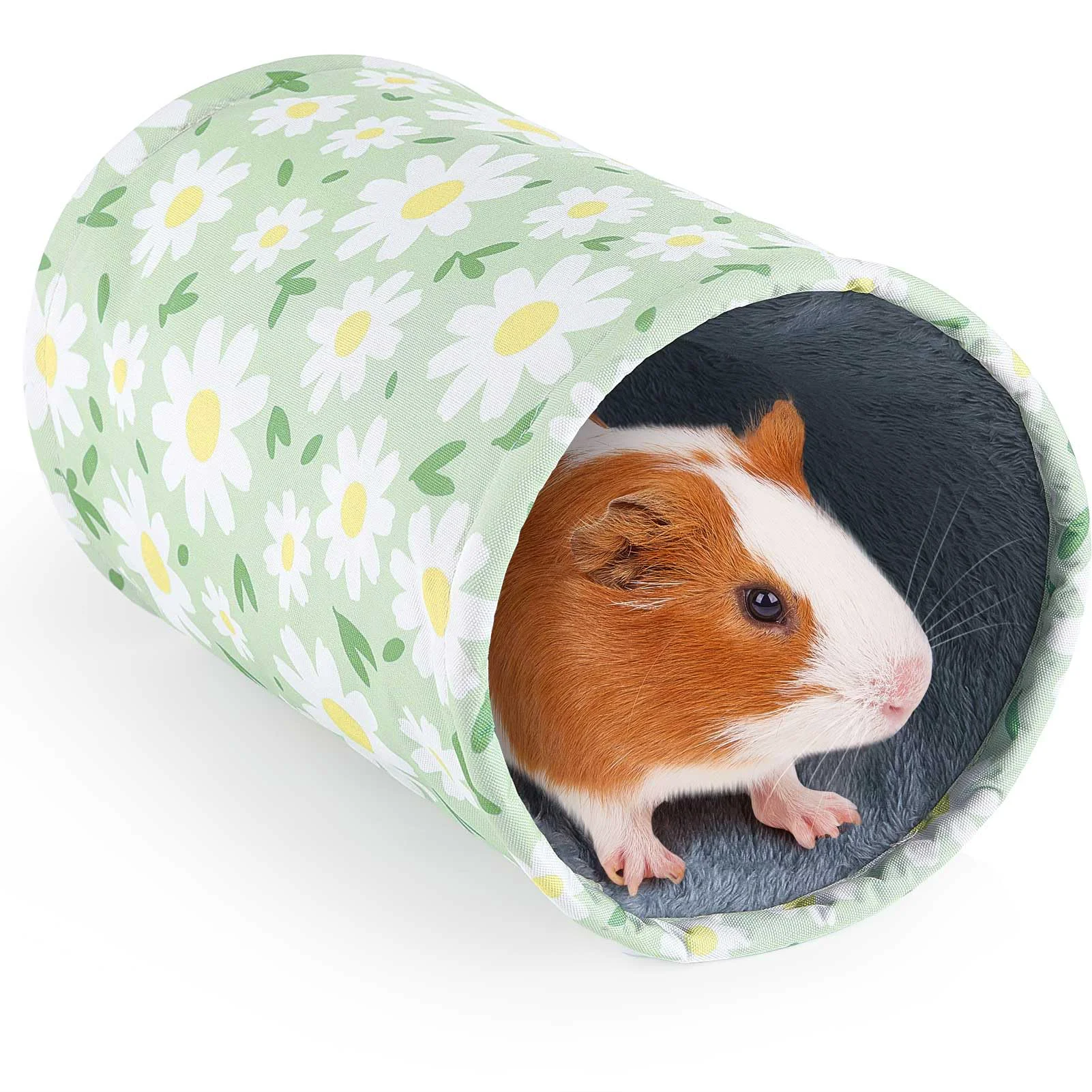 Safe Glittme Washable Guinea Pig Tunnel – Portable Plush Hideout for Small Pets Eco-Friendly