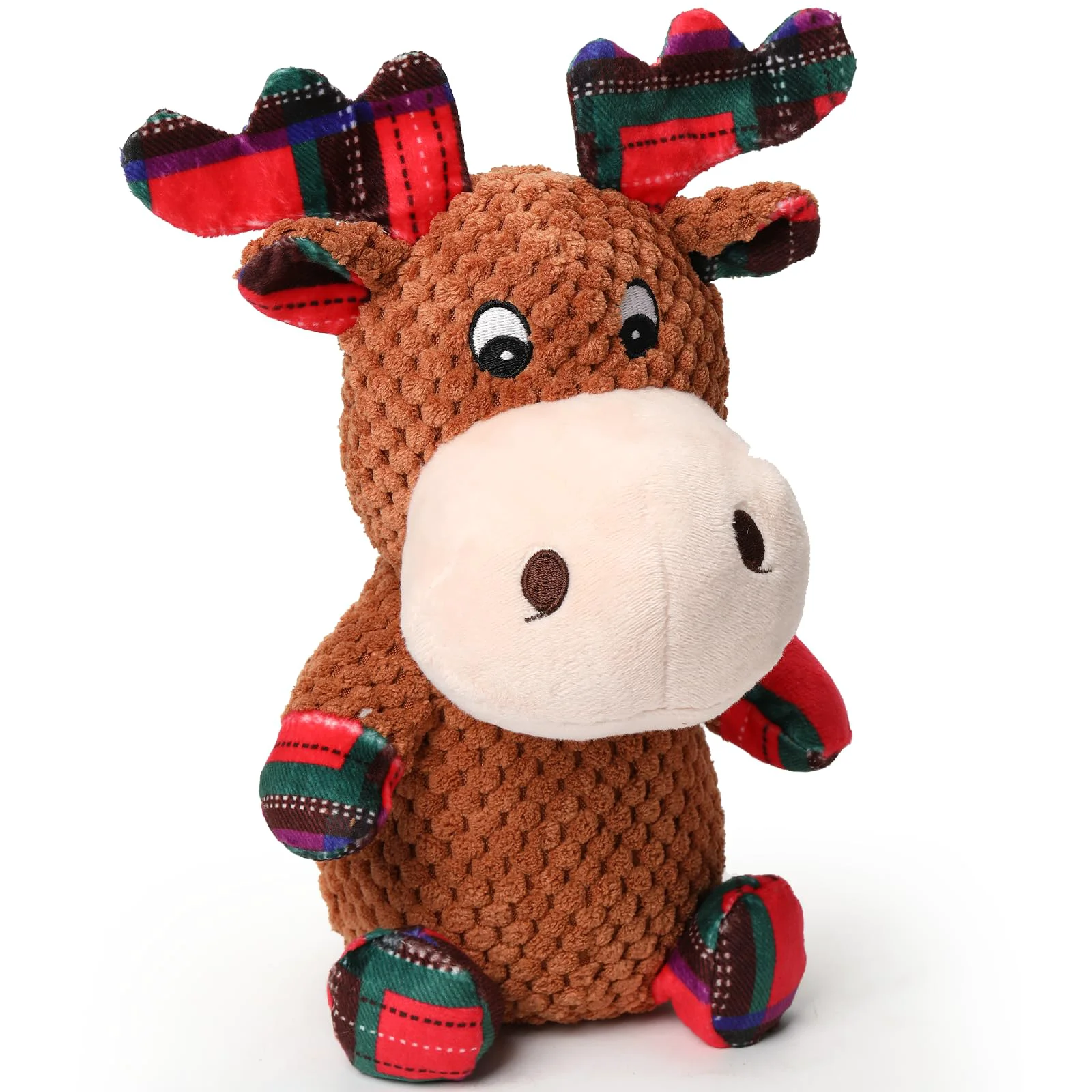 Enhanced loncoldy Christmas Dog Toys – Plush Elk Squeaky Reindeer Toy for All Dogs Innovative