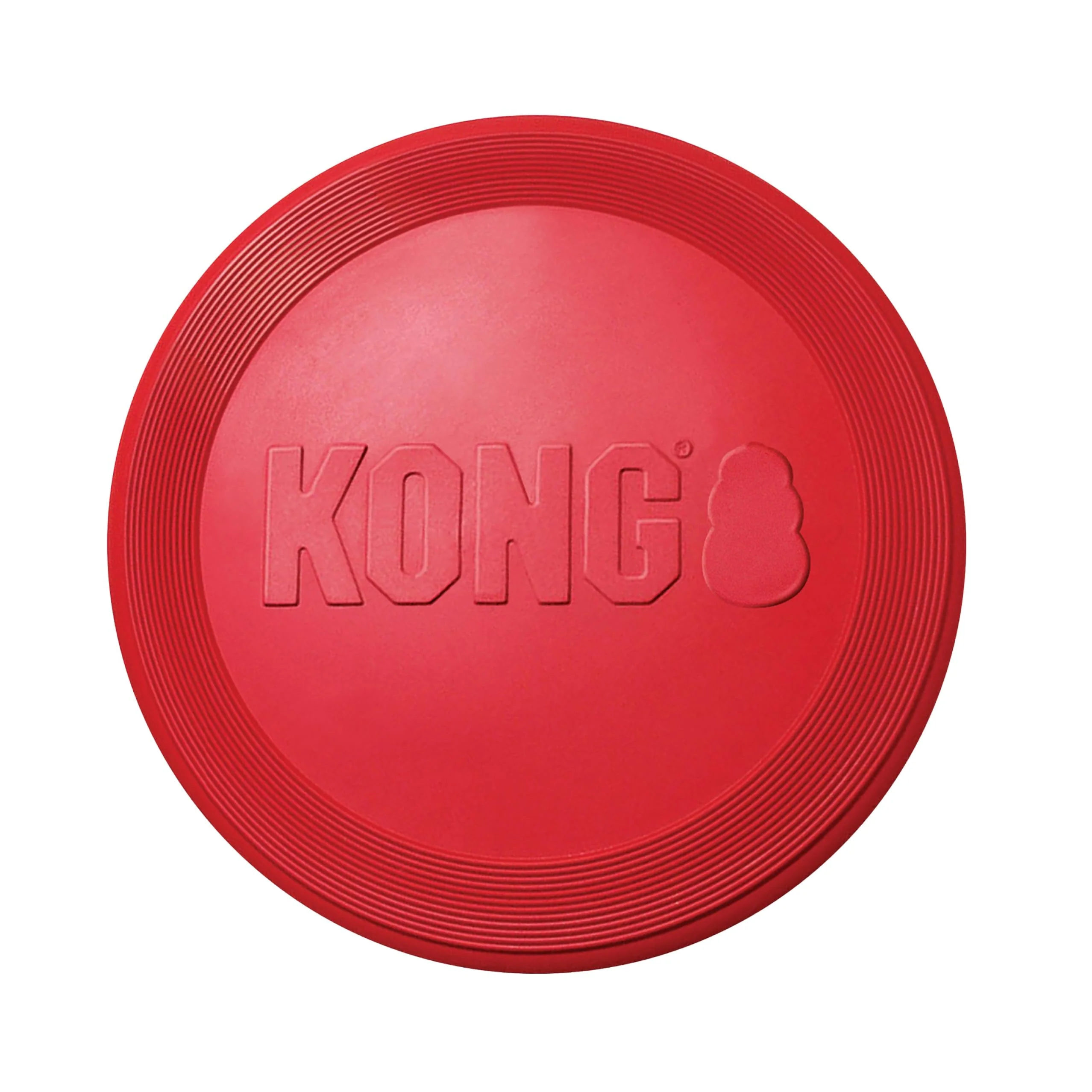 Exceptional KONG Flyer - Durable Natural Rubber Disc for Outdoor Fetch Medium Large Dogs Pure