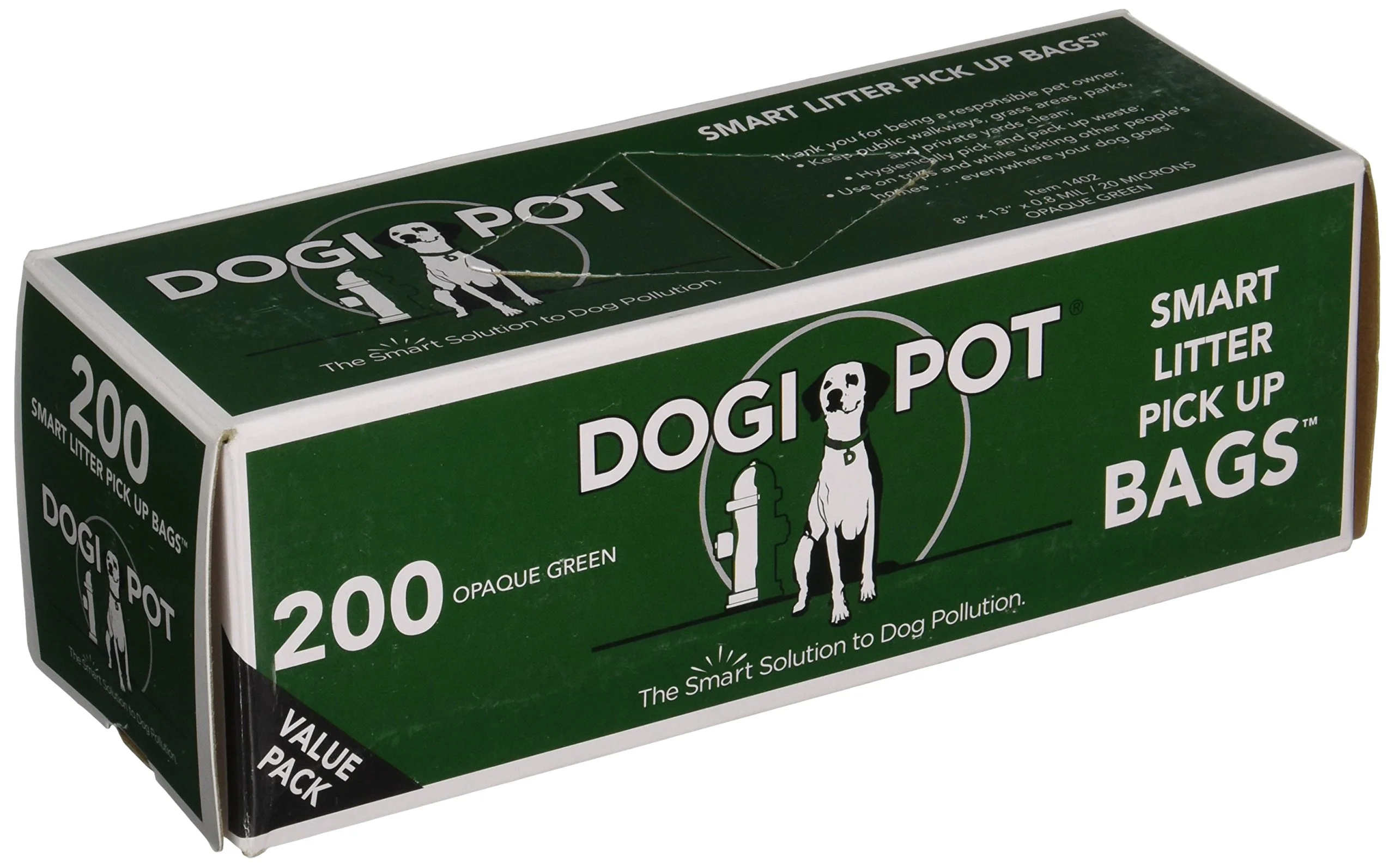 Detailed DOGIPOT 1402-1 Litter Pick Up Bag Rolls – 200 Bags per Roll Durable Smart Bags Fine