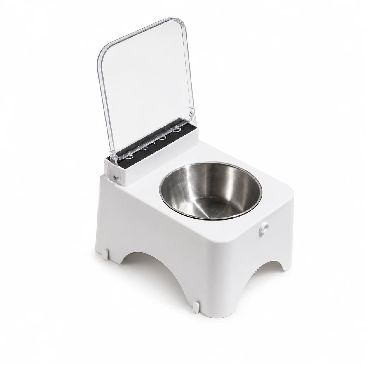 Responsible Smart Sensor-Lid Pet Feeder Bowl – Dustproof Insect-Resistant Neck-Friendly Smooth