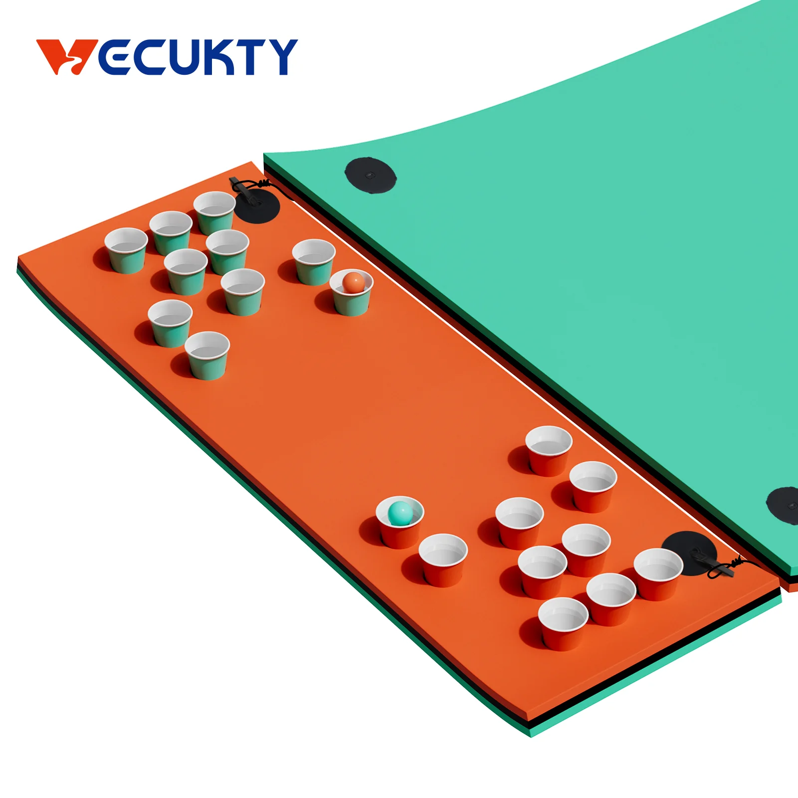 Outstanding 6x2 Floating Water Gaming Pad VECUKTY Tear-Resistant XPE Foam Floating Mat for Beach Ocean Lake Top-Quality